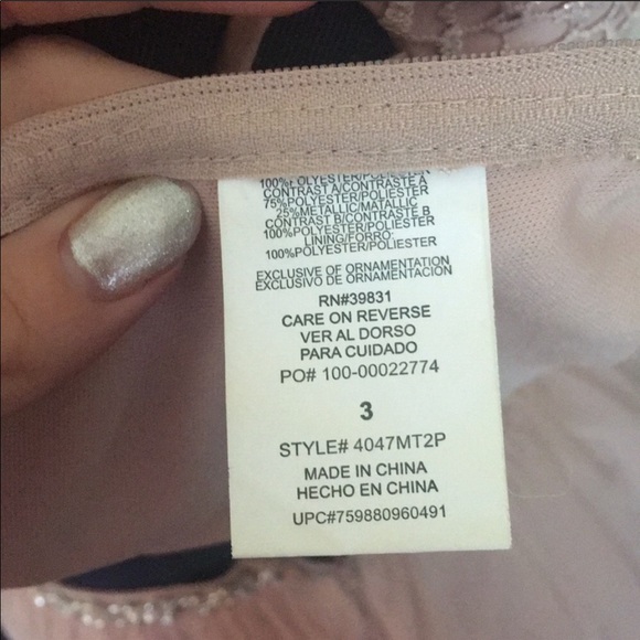 Champagne prom dress - Picture 6 of 6